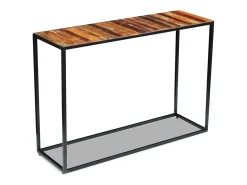 Mesa consola Madera maciza recuperada 110x35x76 cm