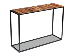 Mesa consola Madera maciza recuperada 110x35x76 cm