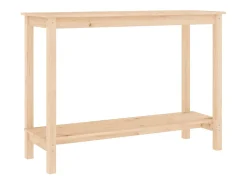 Mesa consola madera maciza de pino 110x40x80 cm