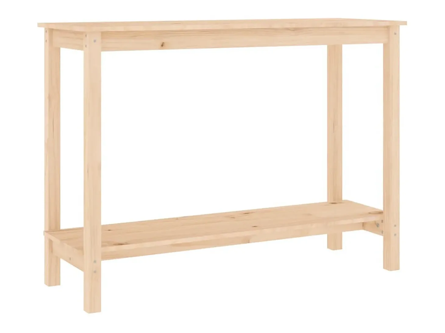 Mesa consola madera maciza de pino 110x40x80 cm
