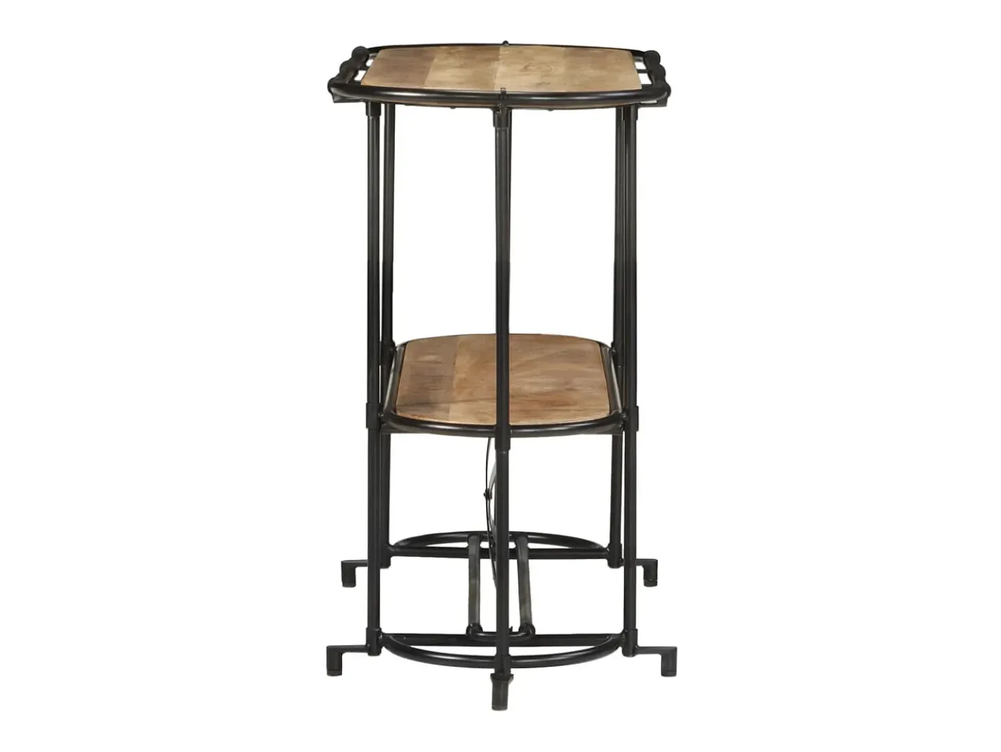 Mesa consola madera maciza de mango rugosa 110x42x76 cm
