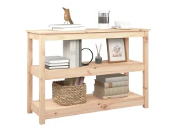 Mesa consola madera maciza de pino 110x40x74 cm