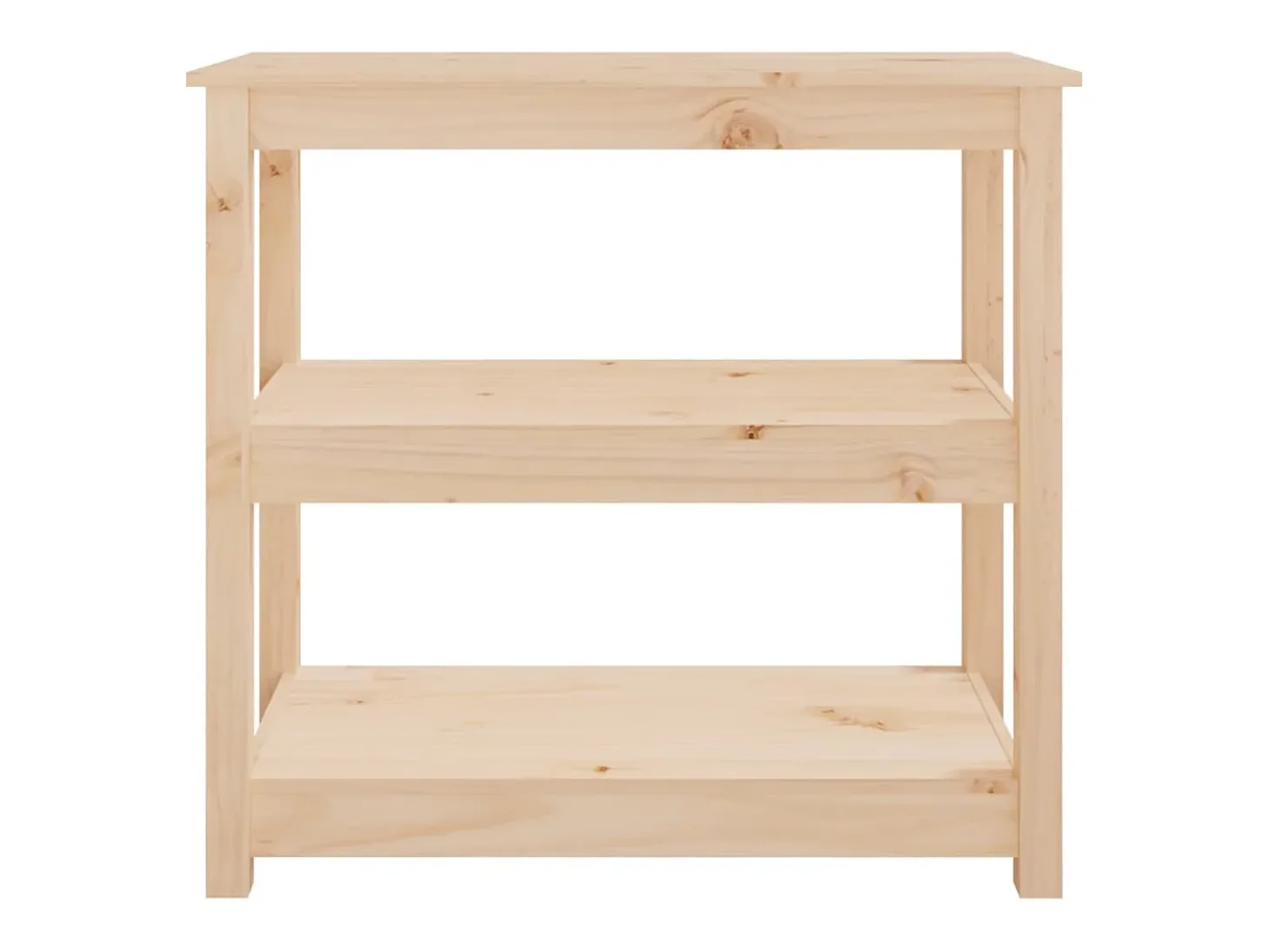 Mesa consola madera maciza de pino 80x40x74 cm