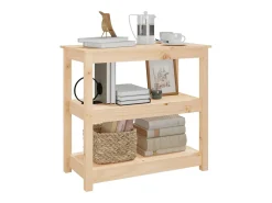 Mesa consola madera maciza de pino 80x40x74 cm