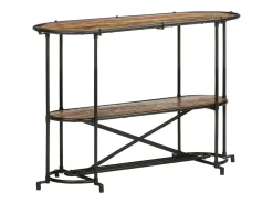 Mesa consola madera maciza reciclada 110x42x76 cm