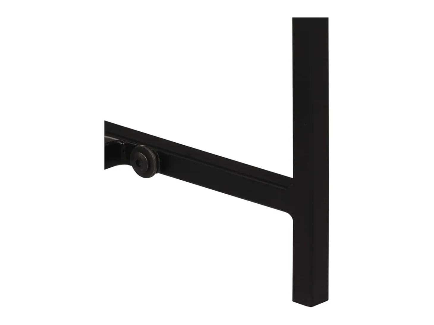 Mesa consola madera maciza de mango y hierro 80x30x74 cm