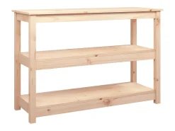Mesa consola madera maciza de pino 110x40x74 cm ES670038