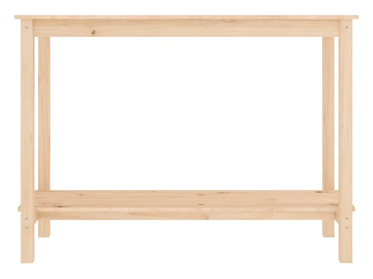 Mesa consola madera maciza de pino 110x40x80 cm