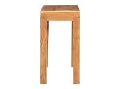 Mesa consola madera maciza de acacia acabado miel 110x40x76 cm