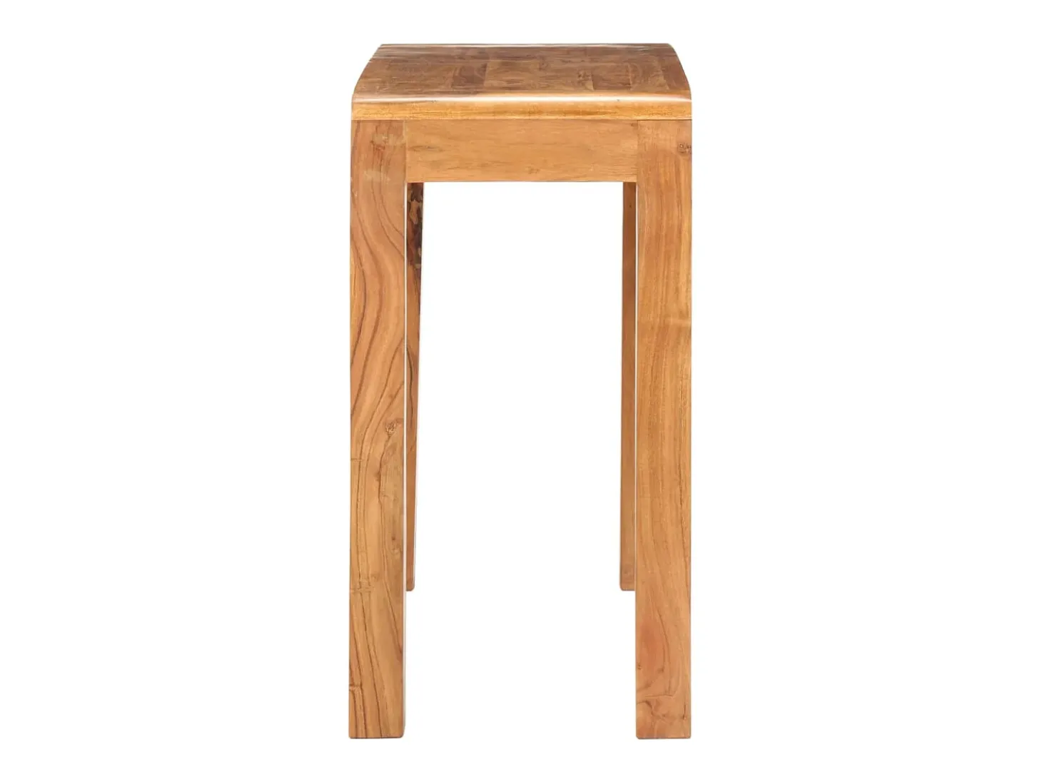Mesa consola madera maciza de acacia acabado miel 110x40x76 cm