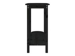 Mesa consola madera maciza de pino negro 110x40x80 cm