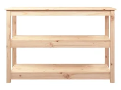 Mesa consola madera maciza de pino 110x40x74 cm