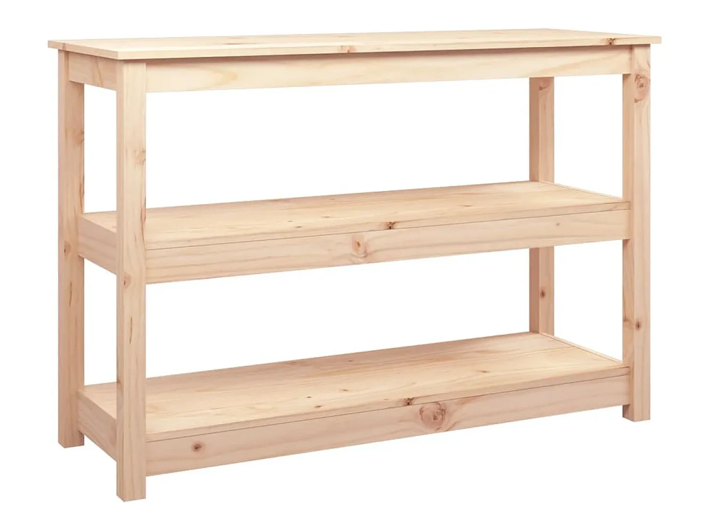 Mesa consola madera maciza de pino 110x40x74 cm