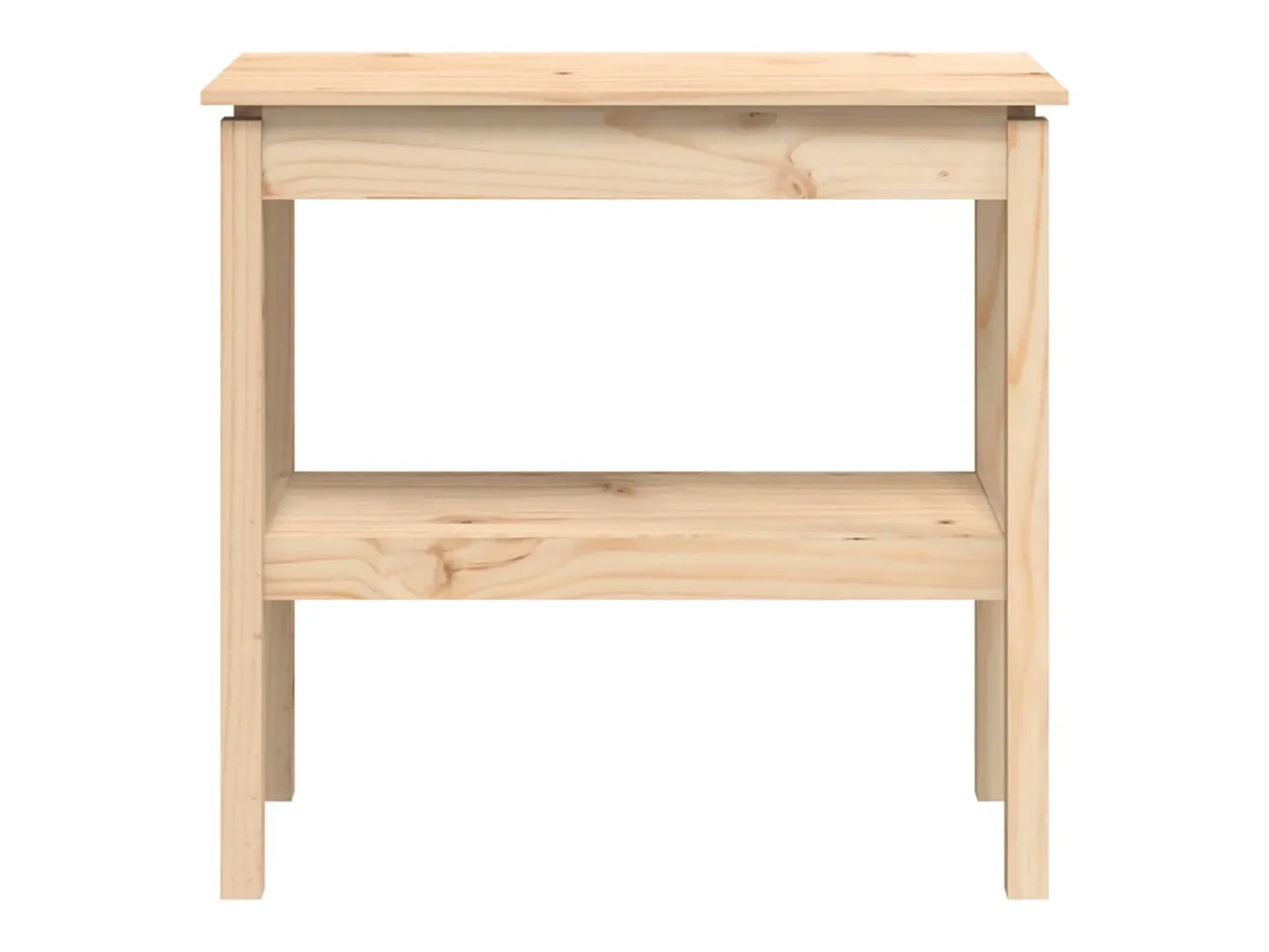 Mesa consola madera maciza de pino 80x40x75 cm