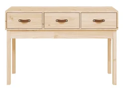 Mesa consola madera maciza de pino 114x40x75 cm