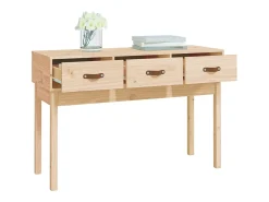 Mesa consola madera maciza de pino 114x40x75 cm