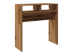 Mesa consola madera vieja 78x30x80 cm madera de ingeniería