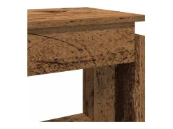 Mesa consola madera vieja 80x30x80 cm madera de ingeniería