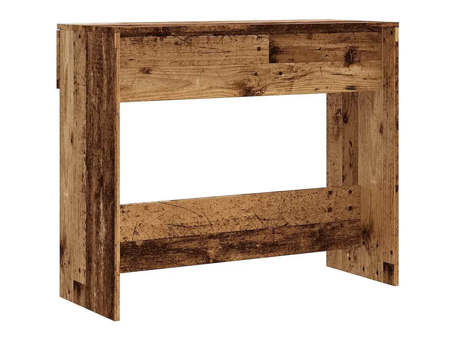 Mesa consola madera vieja 90x36x75 cm madera de ingeniería