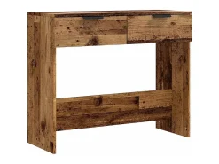 Mesa consola madera vieja 90x36x75 cm madera de ingeniería