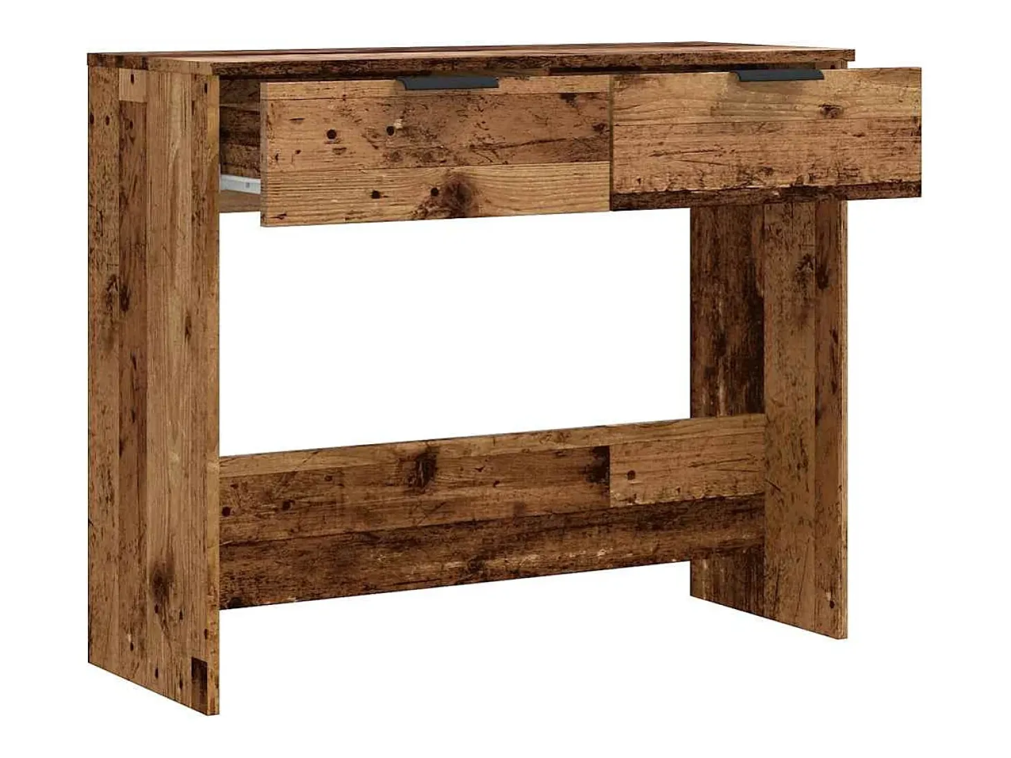 Mesa consola madera vieja 90x36x75 cm madera de ingeniería