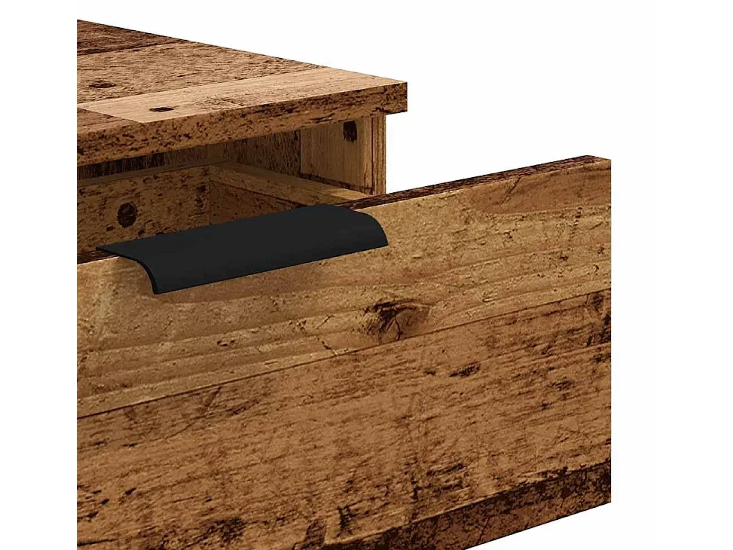 Mesa consola madera vieja 90x36x75 cm madera de ingeniería
