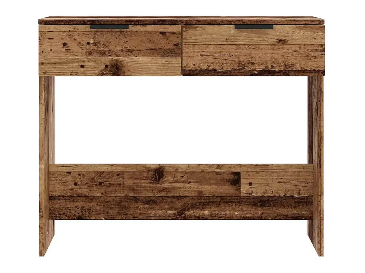 Mesa consola madera vieja 90x36x75 cm madera de ingeniería