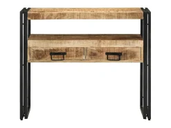 Mesa Consola Marrón 90 x 33 x 75 cm madera maciza de mango