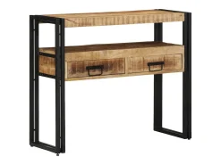 Mesa Consola Marrón 90 x 33 x 75 cm madera maciza de mango