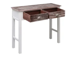 Mesa consola marrón 90 x 30 x 77 cm Madera
