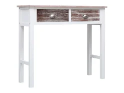 Mesa consola marrón 90 x 30 x 77 cm Madera
