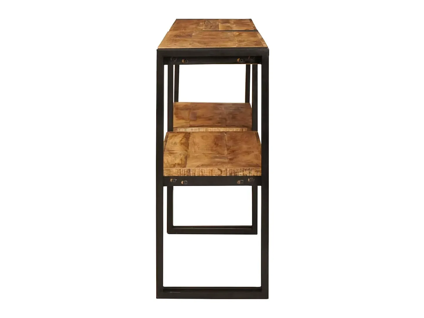 Mesa Consola Marrón 160 x 33 x 75 cm Madera de mango maciza