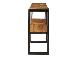 Mesa Consola Marrón 160 x 33 x 75 cm madera maciza de mango