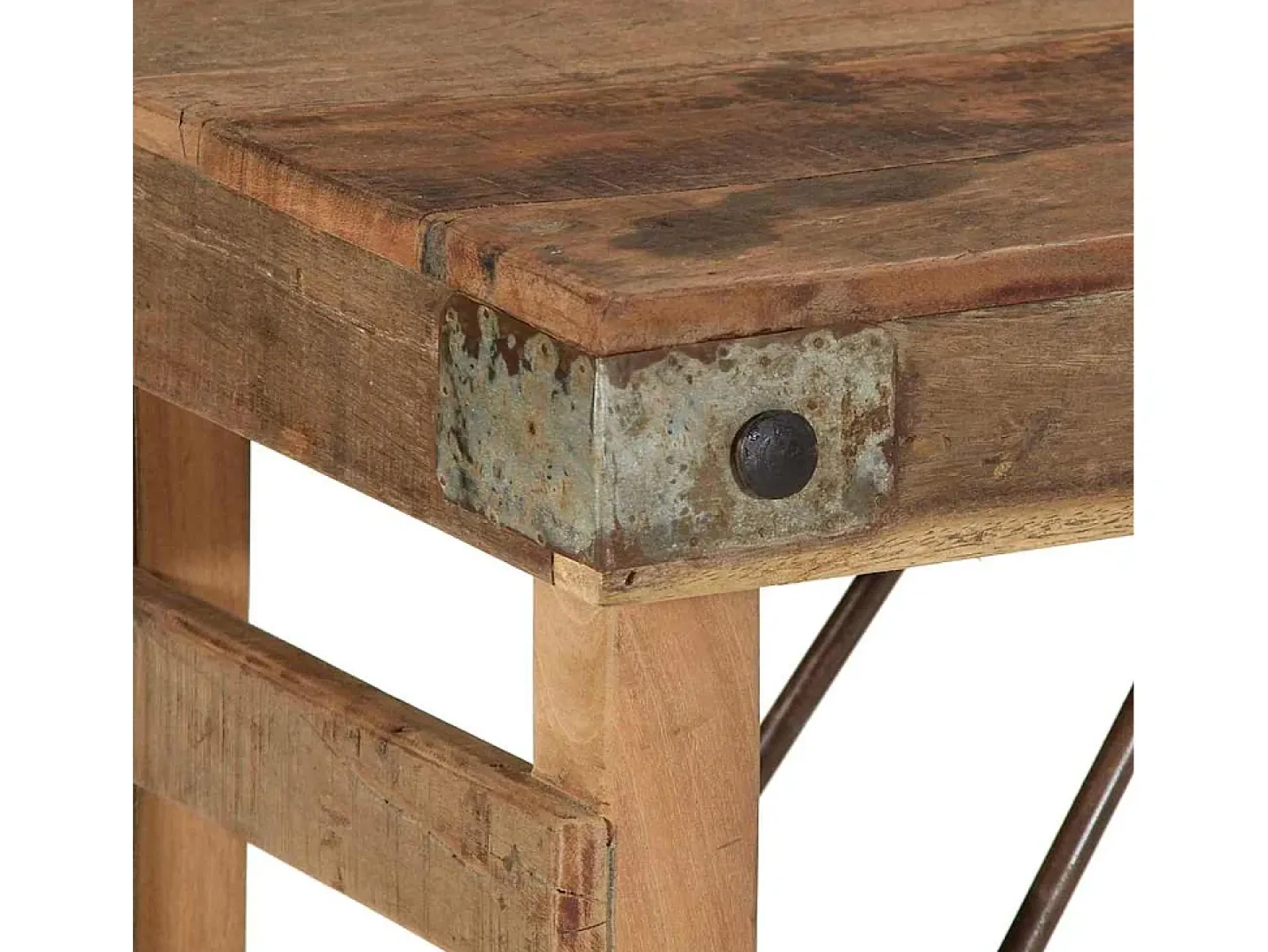 Mesa Consola Marrón 110 x 35 x 76 cm Madera maciza recuperada