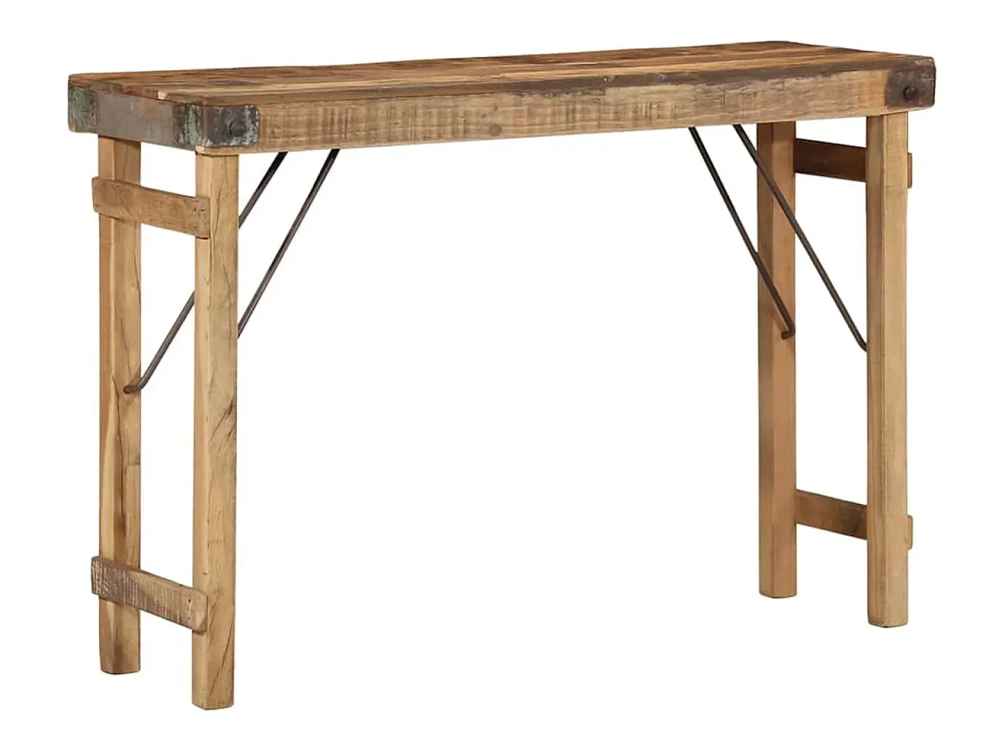 Mesa Consola Marrón 110 x 35 x 76 cm Madera maciza recuperada