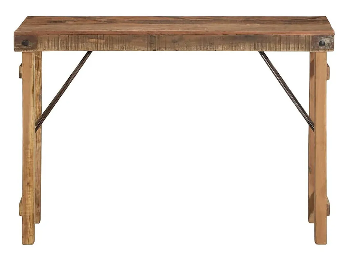 Mesa Consola Marrón 110 x 35 x 76 cm Madera maciza recuperada