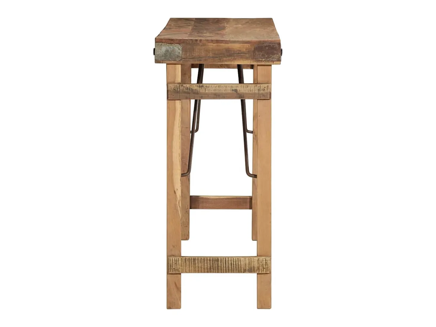 Mesa Consola Marrón 110 x 35 x 76 cm Madera maciza recuperada