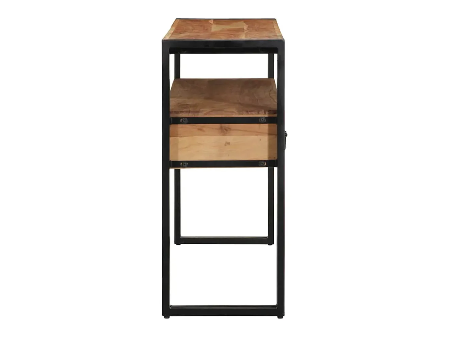 Mesa Consola Marrón 120 x 33 x 75 cm madera maciza de acacia
