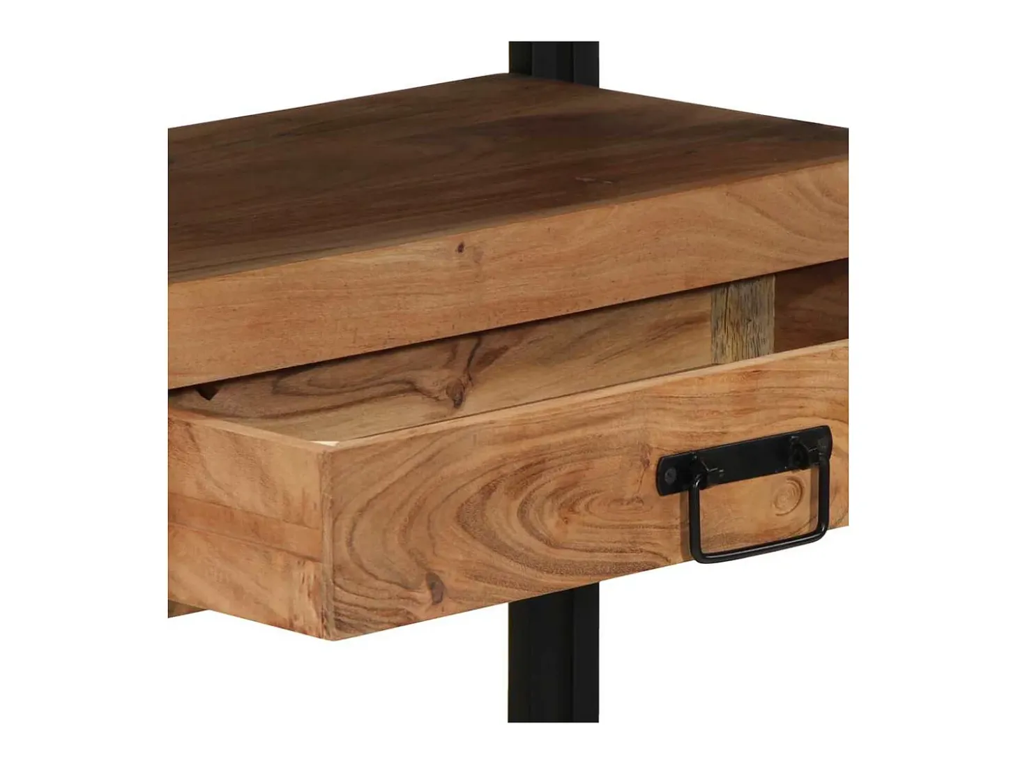 Mesa Consola Marrón 120 x 33 x 75 cm madera maciza de acacia