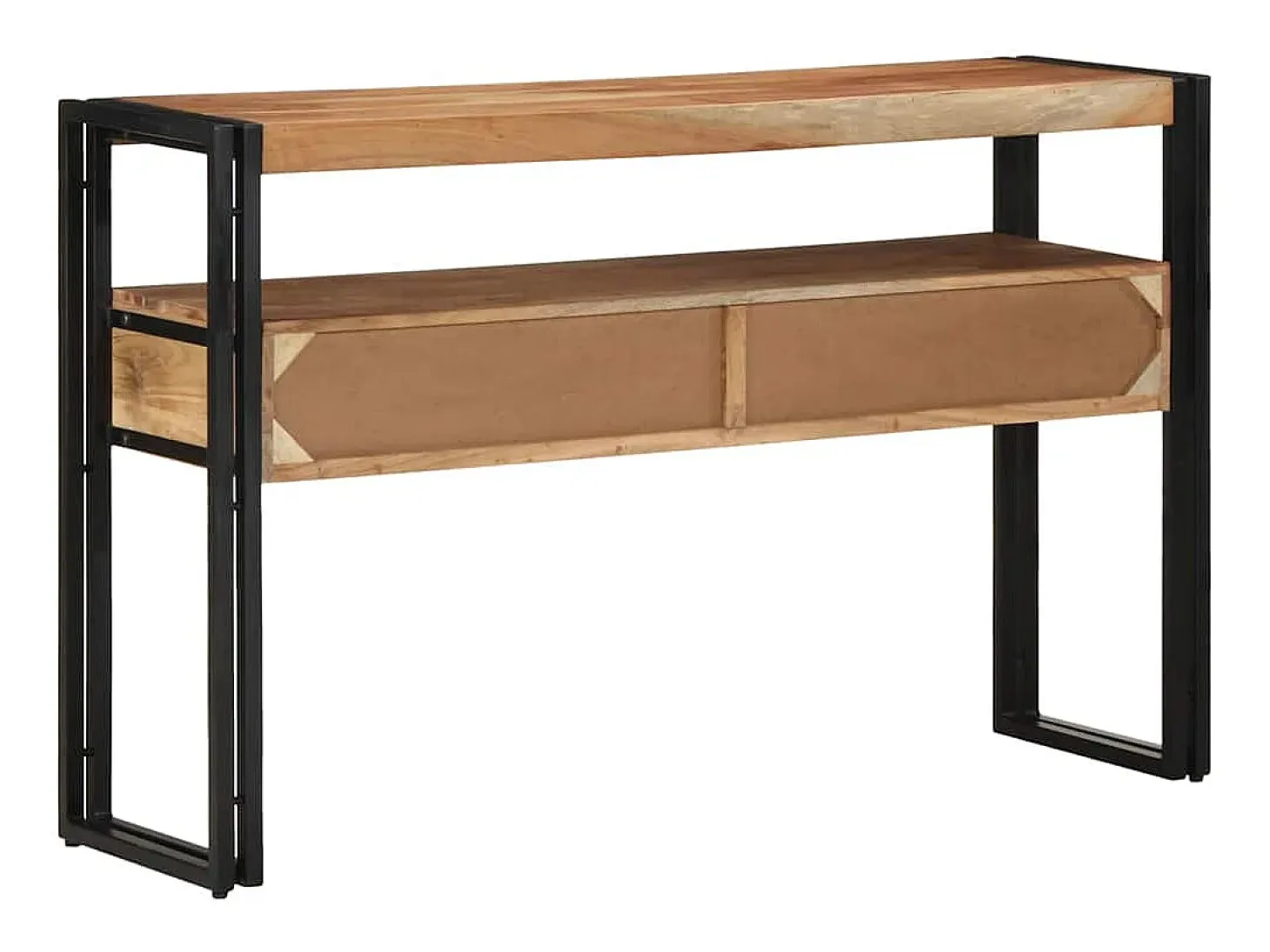 Mesa Consola Marrón 120 x 33 x 75 cm madera maciza de acacia