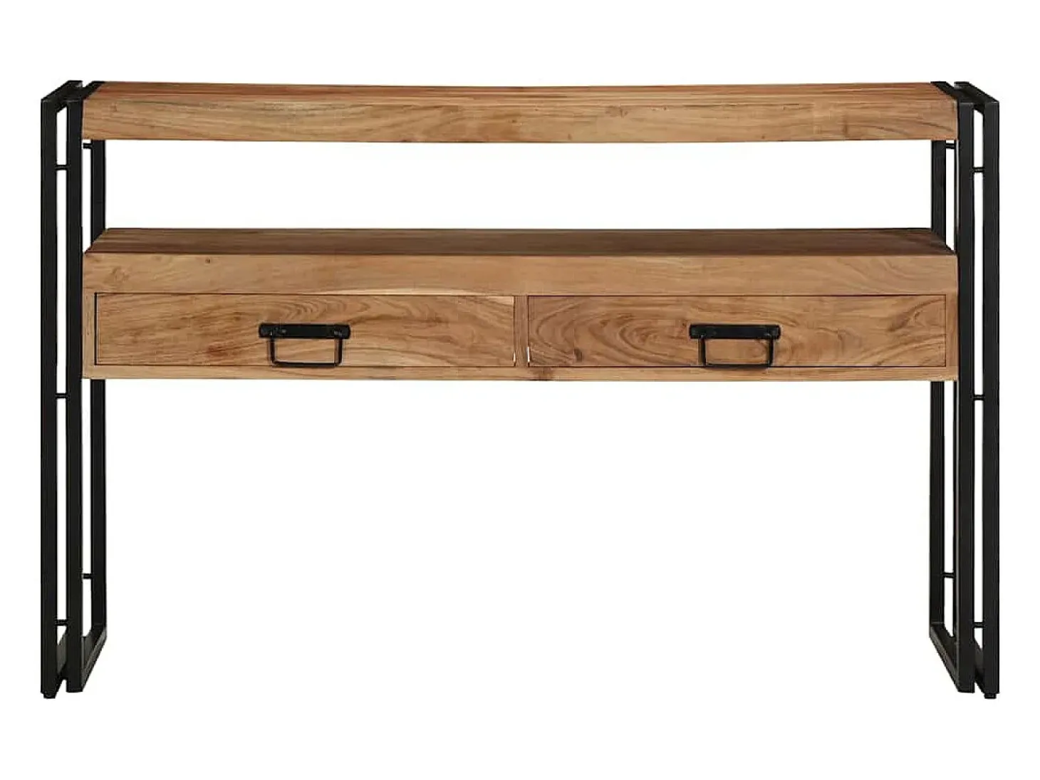 Mesa Consola Marrón 120 x 33 x 75 cm madera maciza de acacia