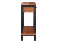 Mesa Consola Marrón 110 x 30 x 75 cm madera maciza de acacia