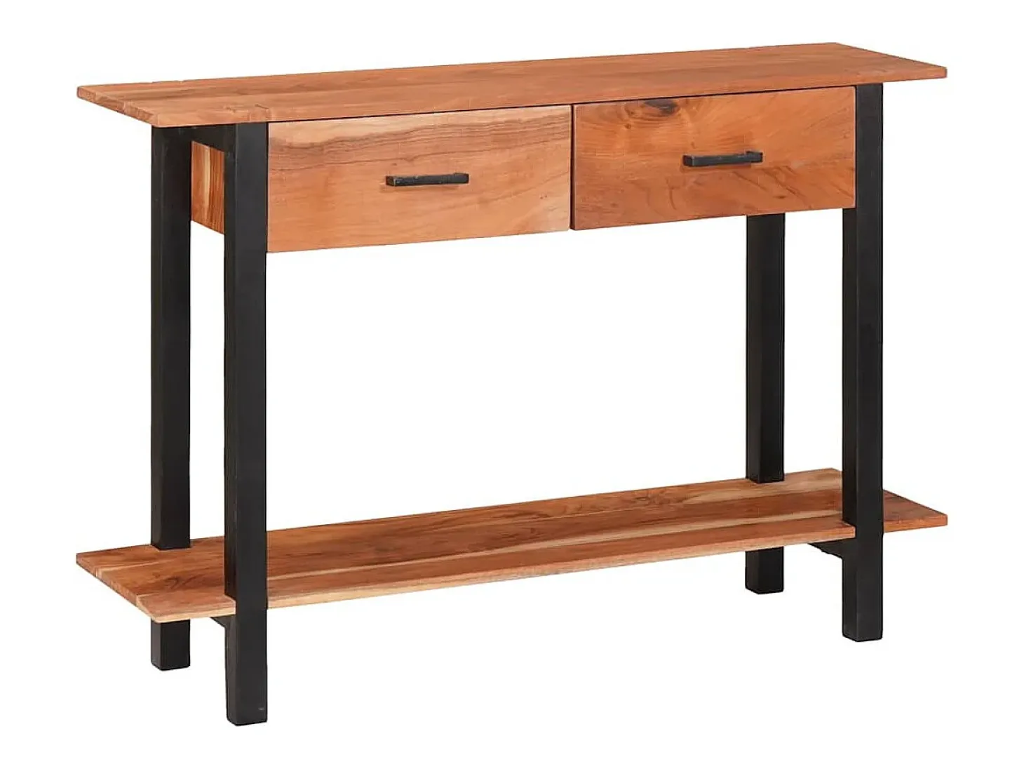 Mesa Consola Marrón 110 x 30 x 75 cm madera maciza de acacia