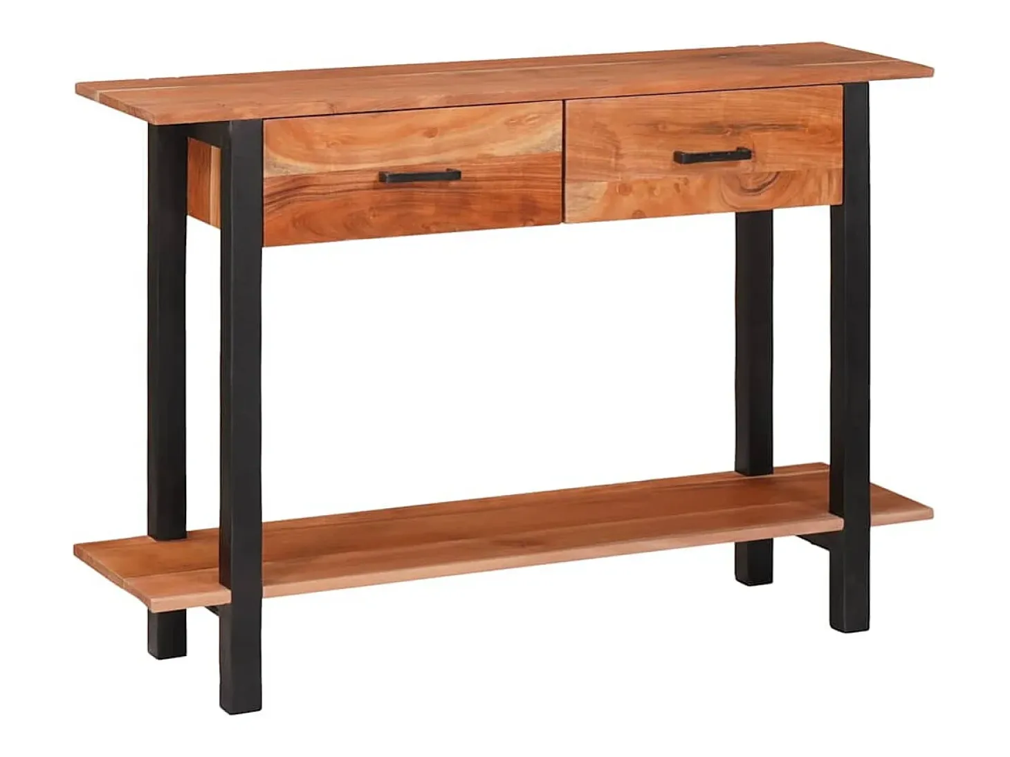 Mesa Consola Marrón 110 x 30 x 75 cm madera maciza de acacia