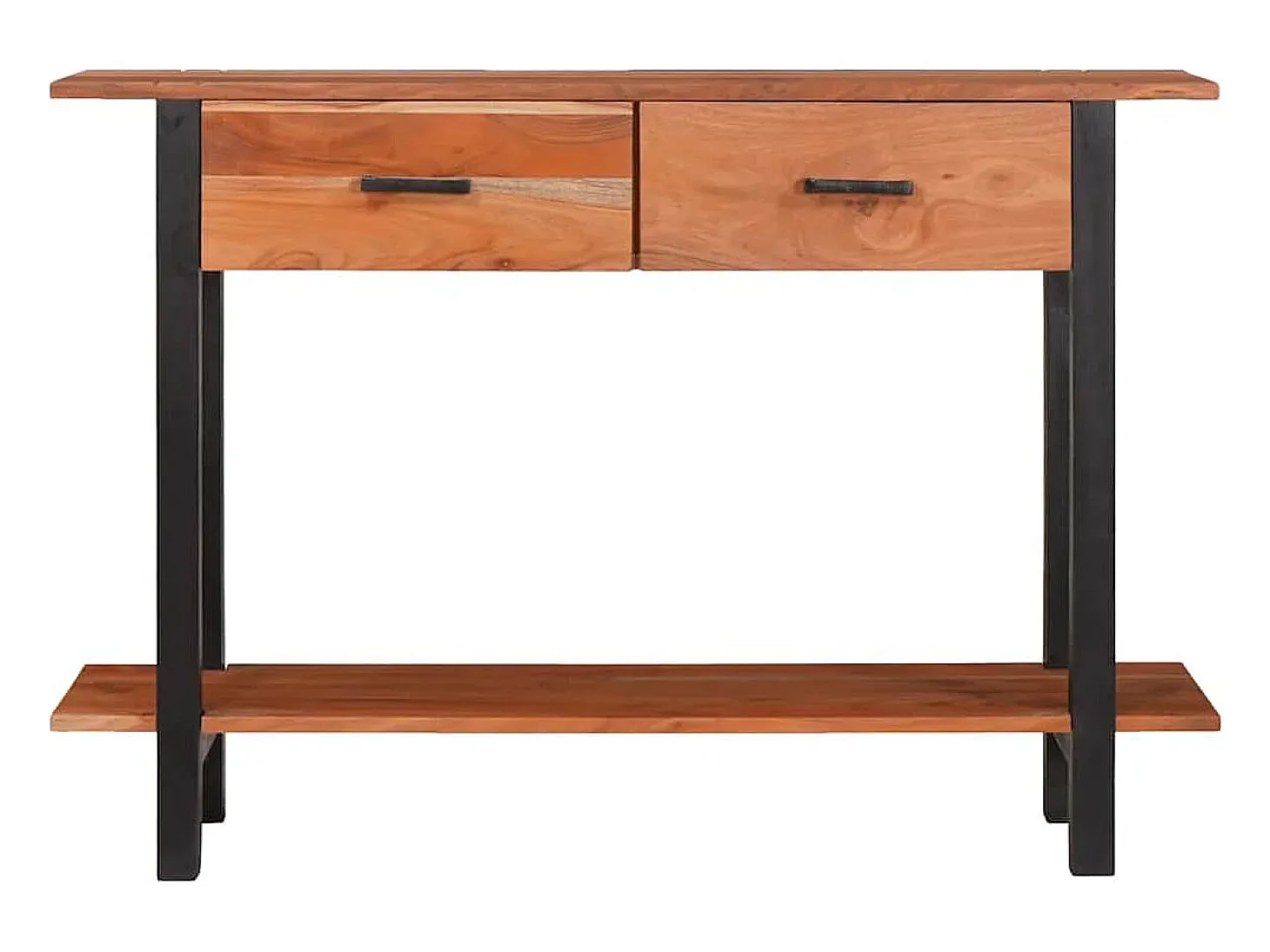 Mesa Consola Marrón 110 x 30 x 75 cm madera maciza de acacia