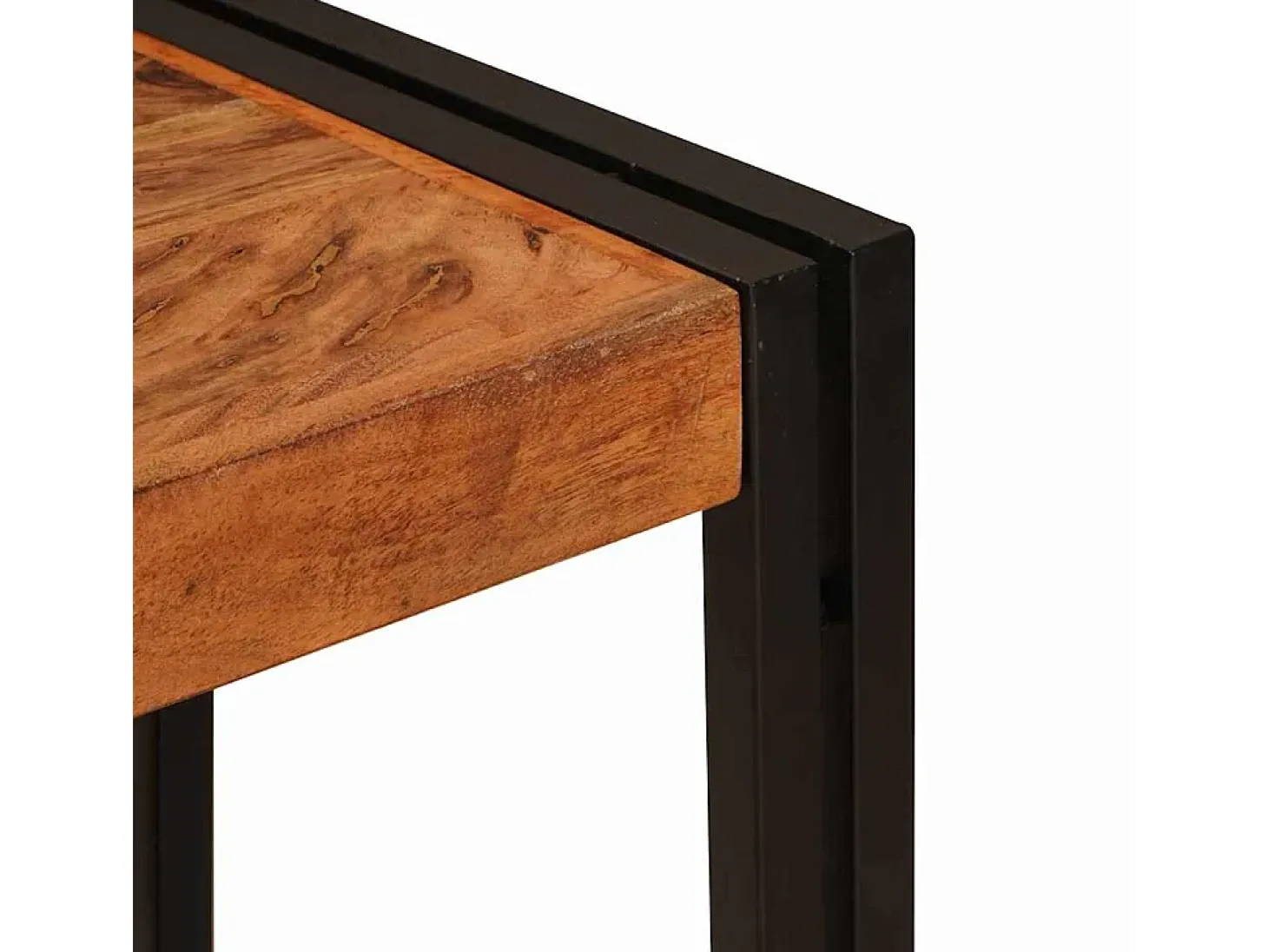 Mesa Consola Marrón 90 x 33 x 75 cm madera maciza de acacia