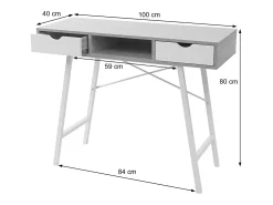 Mesa consola MCW-E92, blanco
