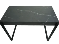Mesa consola MCW-L53, aspecto mármol gris