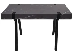 Mesa consola MCW-L54, aspecto mármol gris