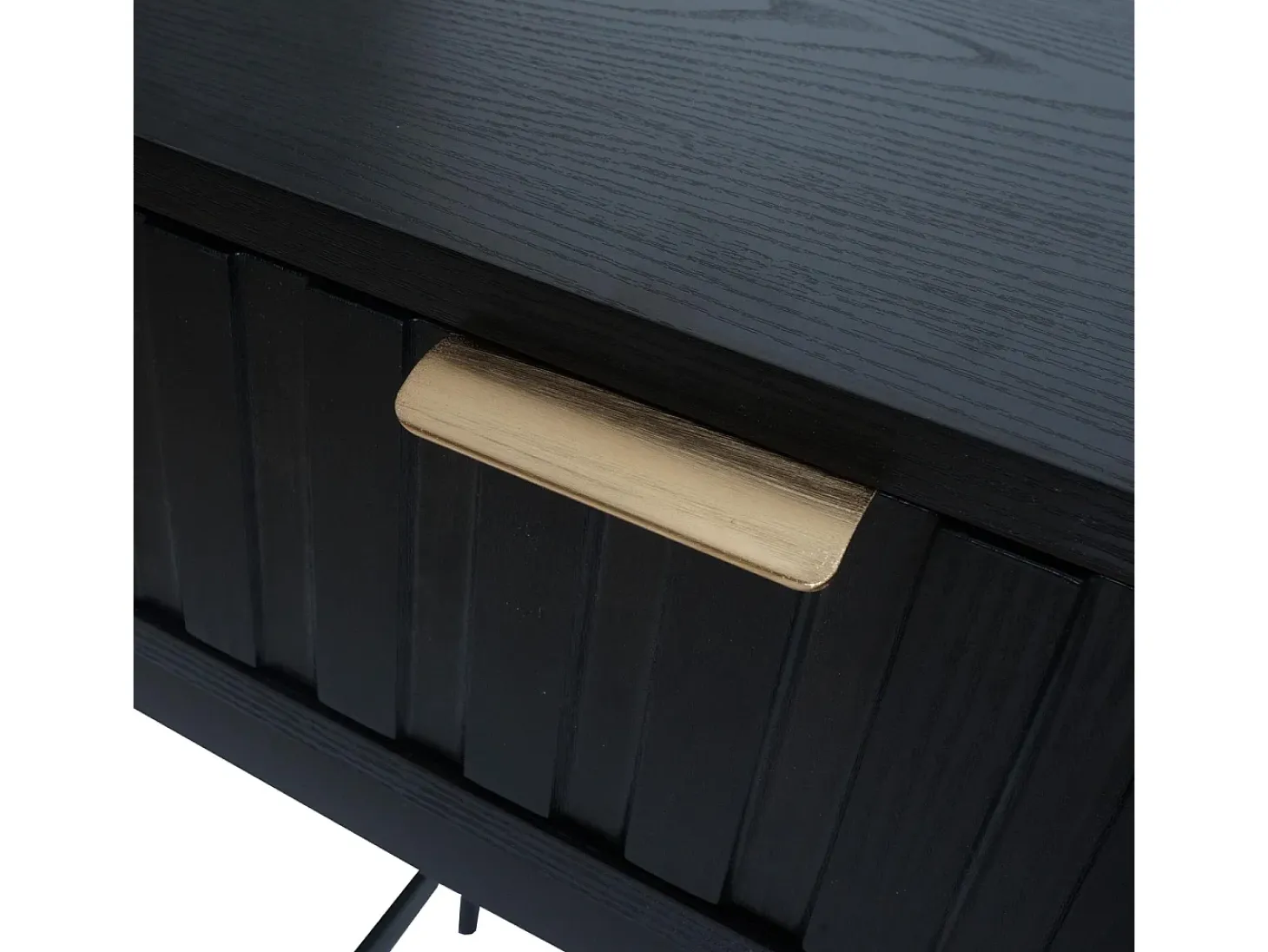 Mesa consola MCW-O41, aspecto madera negro
